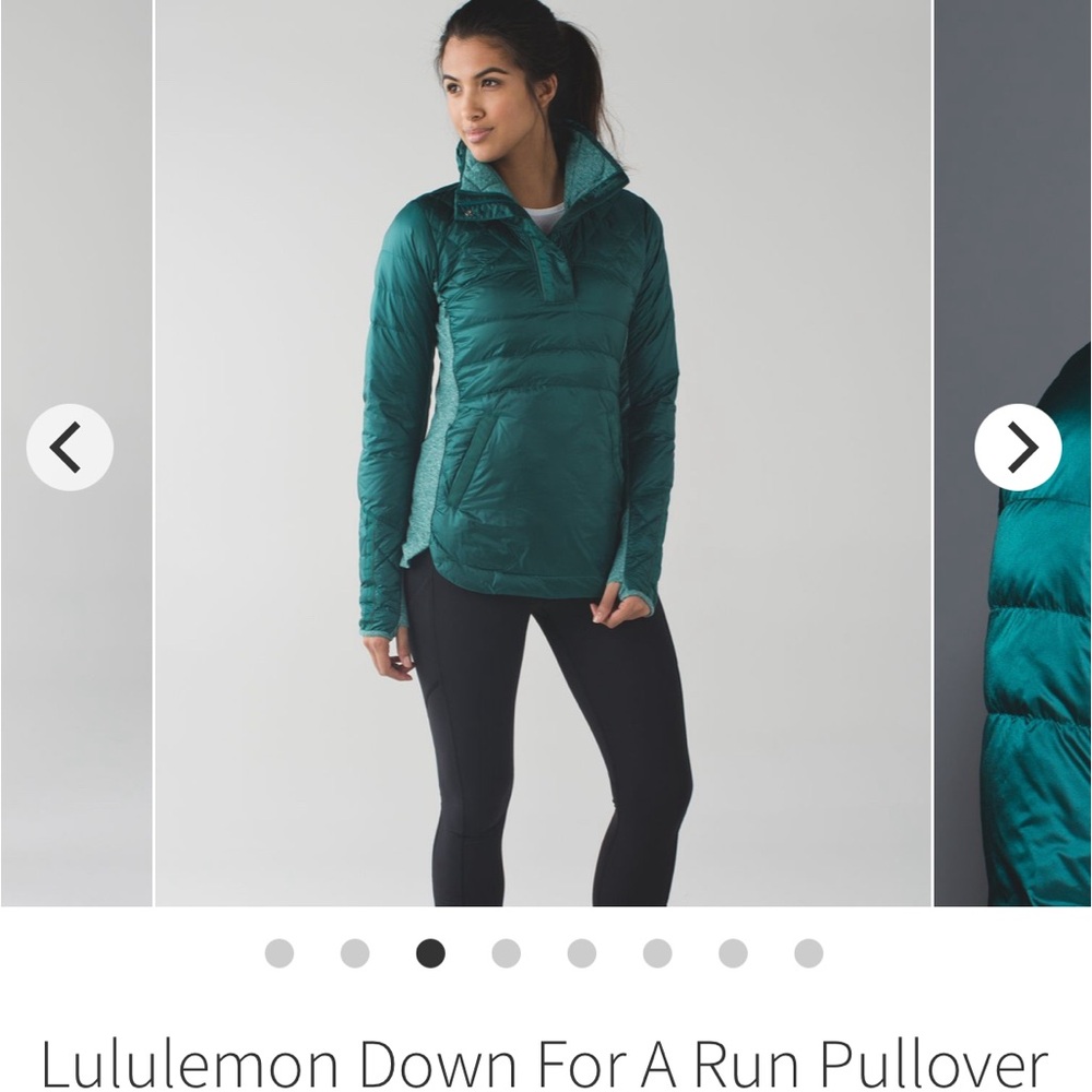Lululemon down for a run pullover